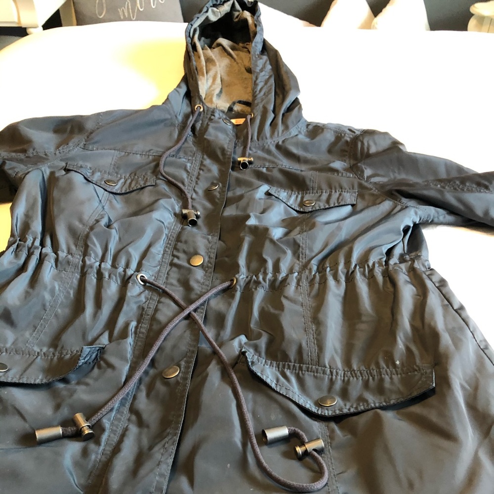 Navy Rain Jacket